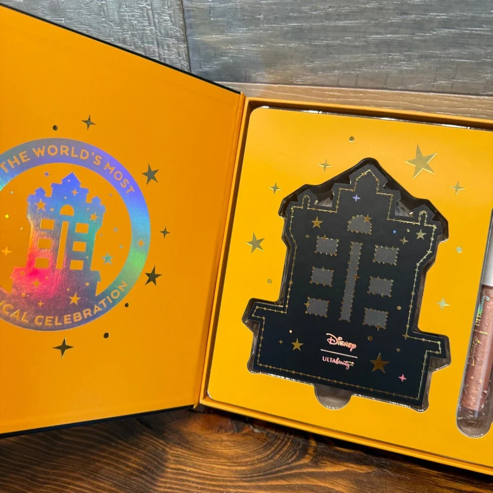 Disney Ulta Beauty 50th Anniversary Hollywood Studios Palette & Lip Gloss Set